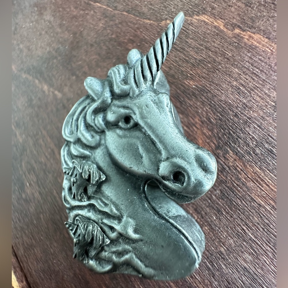 Torino Pewter Unicorn Horse Jewelry Set In trinket - Picture 4 of 11